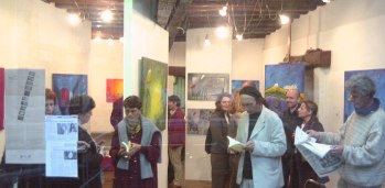 vernissage ana martia et signature Angela