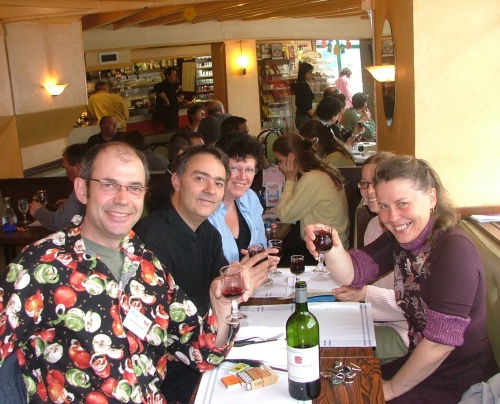 Un djeuner d'artiste au Balto, notre caf preferr  Auvers sur Oise