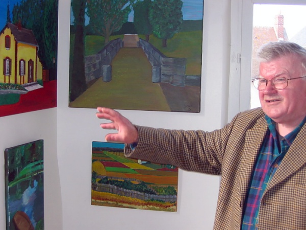 Jean Onfroy, exposition solo  "La Tourette", la plus petite galerie du Vexin. Septembre Octobre 2005