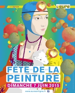 Affiche 2015 fte de lapeinture du dpartement de l'Eure