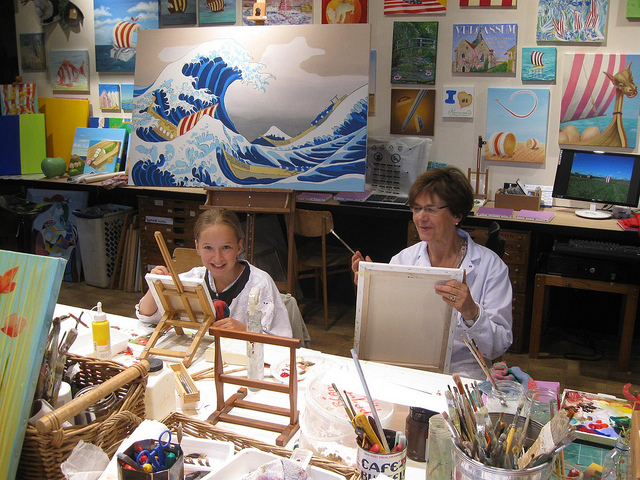 la grand mre et la petite fille