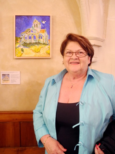 Exposition Eglise de Guerny lors de la Fte de la peinture 2015 du dpartement de l'Eure 