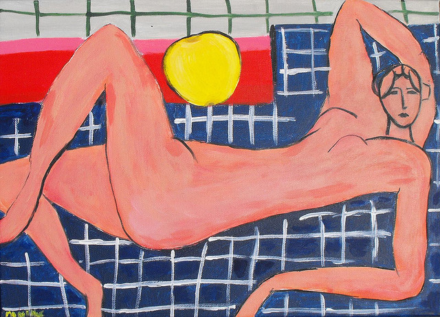 L'art et la pomme : Martine Lauwerie interp�te un tableau de Matisse
