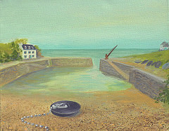 petite tude d'un possible bouchon en l'evier maree basse du Port Lay, Ile de Groix