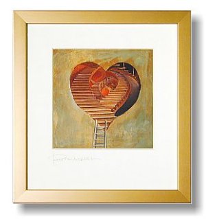 available with this frame bronze gold color, or  white. Photo courtesy .