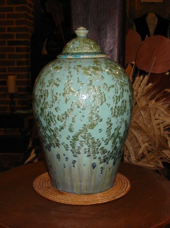 Pot  couvercle - Grs cristallis , Jacky Mrigeau