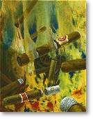 The models were bought in France, then smuggled into my studio, then smoked without guilt.