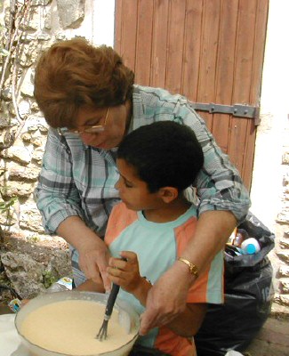 Une habitante de Saint Clair et un jeune d'Argenteuil