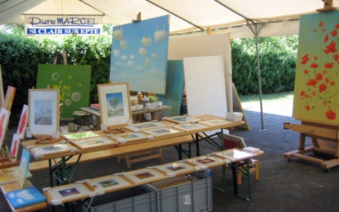 artist Pierre Marcel at Auvers sur Oise